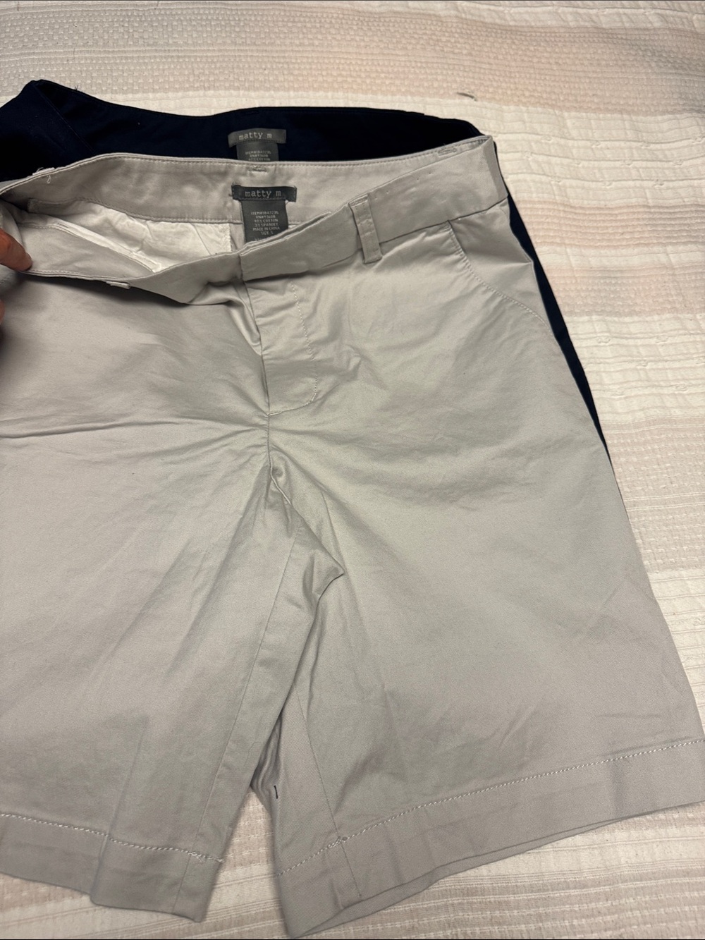 khaki and black Women's Bermuda Shorts - Classic Tailored Fit size 5 matty m